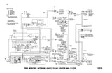 1969 Ford Car Meteor Mercury Wiring & Vacuum Diagrams Manual 11x17 in COMB Bound