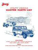 1952 - 1965 Jeep Utility Vehicle Master Parts List - W-1150