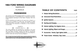 1964 Mercury & Lincoln Wiring Diagrams Manual - 11x17 inch COMB Bound