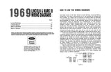 1969 Lincoln and Mark III Wiring and Vacuum Diagrams Manual (COLOR) - 11x17 inch