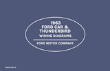 1963 Ford Full-Size Car & Thunderbird Wiring Diagrams Manual - 11x17 inch Bound