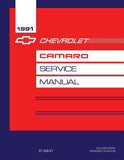 1991 Chevrolet Camaro Service Manual Chassis & Body - Includes Update Supplement