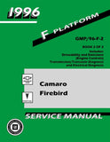 1996 Camaro Firebird Service Manual 2 Book Set