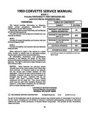 1993 Corvette Service Manual (Chassis & Body) - 4 Volumes