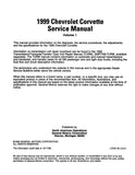 1999 Chevrolet Corvette Service Manual