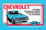 1978 Chevy Malibu, Monte Carlo, El Camino Electrical Troubleshooting Manual - 11x17 inch COLOR COMB Bound