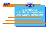 1991 Chevrolet S-10 Truck Electrical Diagnosis & Wiring Diagrams - 11x17 inch COMB Bound