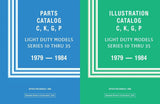 1979 - 1984 GMC Chevrolet Truck Parts and Illustrations Catalogs