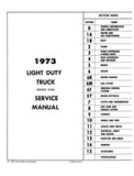 1973 Chevrolet Light Duty Truck Service Manual