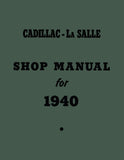 1940 Cadillac and La Salle Shop Manual Supplement