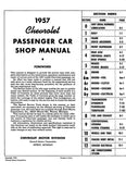 1957 Chevrolet Passenger Car Shop Manual (Licensed High Quality Reproduction)