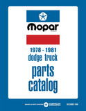 1978 - 1981 Dodge & Plymouth Truck & Van Parts Catalog