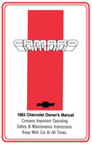 1983 Camaro Owner's Manual