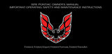 1978 Pontiac Firebird Owner's Manual