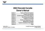 2002 Corvette Owner's Manual - COLOR