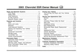 2003 Chevrolet SSR Owner's Manual - COLOR