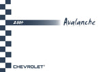 2004 Chevrolet Avalanche Owner's Manual - COLOR