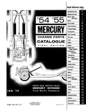 1954 - 1955 Mercury Chassis Parts Catalog
