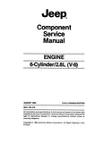 1984 - 1986 Jeep MOT 2.8L (V-6) Engine Overhaul Manual