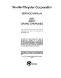 2001 Jeep Grand Cherokee Service Manual