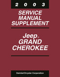 2003 Jeep Grand Cherokee Service Manual Supplement