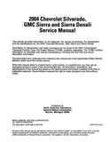2004 Chevy GMC Silverado, Sierra, Sierra Denali Service Manual
