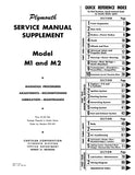 1959 Plymouth Service Manual Supplement to 1957-58 Plymouth Service Manual