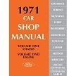1971 Ford Car Shop Manual Mustang Torino Thunderbird Comet Lincoln Cougar