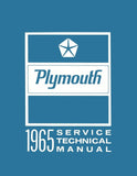 1965 Plymouth Service Technical Manual