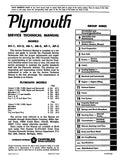 1965 Plymouth Service Technical Manual