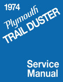 1974 Plymouth Trail Duster Service Manual