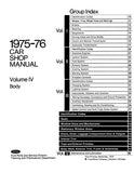 1975 - 1976 Ford / Lincoln / Mercury Shop Manual - 5 Volumes
