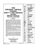 1968 Chevrolet Chassis Service Manual (Licensed High Quality Reproduction)