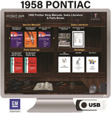 1958 Pontiac Shop Manuals, Parts Books & Sales Literature on USB