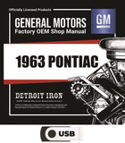 1963 Pontiac Shop Manuals, Sales Literature & Parts Books on USB