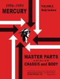 1956-1959 Mercury Master Parts Catalog - Chassis & Body