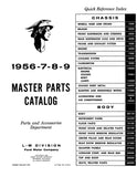 1956-1959 Mercury Master Parts Catalog - Chassis & Body
