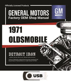 1971 Oldsmobile Shop Manuals, Sales Data & Parts Books on USB