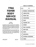 1966 Fisher Body Service Manual