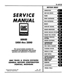 1969 - 1970 GMC Truck Service Manual Series 1500 thru 3500