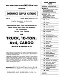 WWII Military Mack Truck (10-Ton NR8 - NR13) Parts Catalog - ORD 7-8-9 SNL G-528