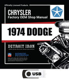 1974 Dodge Shop Manuals & Sales Literature on USB