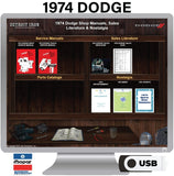 1974 Dodge Shop Manuals & Sales Literature on USB
