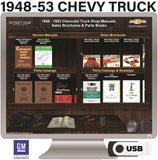 1948-1953 Chevrolet Truck Shop Manuals, Sales Brochures & Parts Books on USB