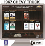 1967 Chevrolet Truck Shop Manuals, Sales Brochure & Parts Books on USB