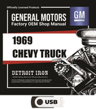 1969 Chevrolet Truck Shop Manuals, Sales Brochure & Parts Books on USB