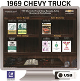 1969 Chevrolet Truck Shop Manuals, Sales Brochure & Parts Books on USB