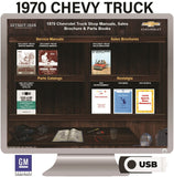 1970 Chevrolet Truck Shop Manuals, Sales Brochure & Parts Books on USB