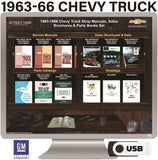 1963-1966 Chevrolet Truck / Van Shop Manuals, Sales Literature & Parts Books on USB