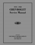 1915 - 1920 Chevrolet FB 490 D Car, Model T Truck Shop Manual